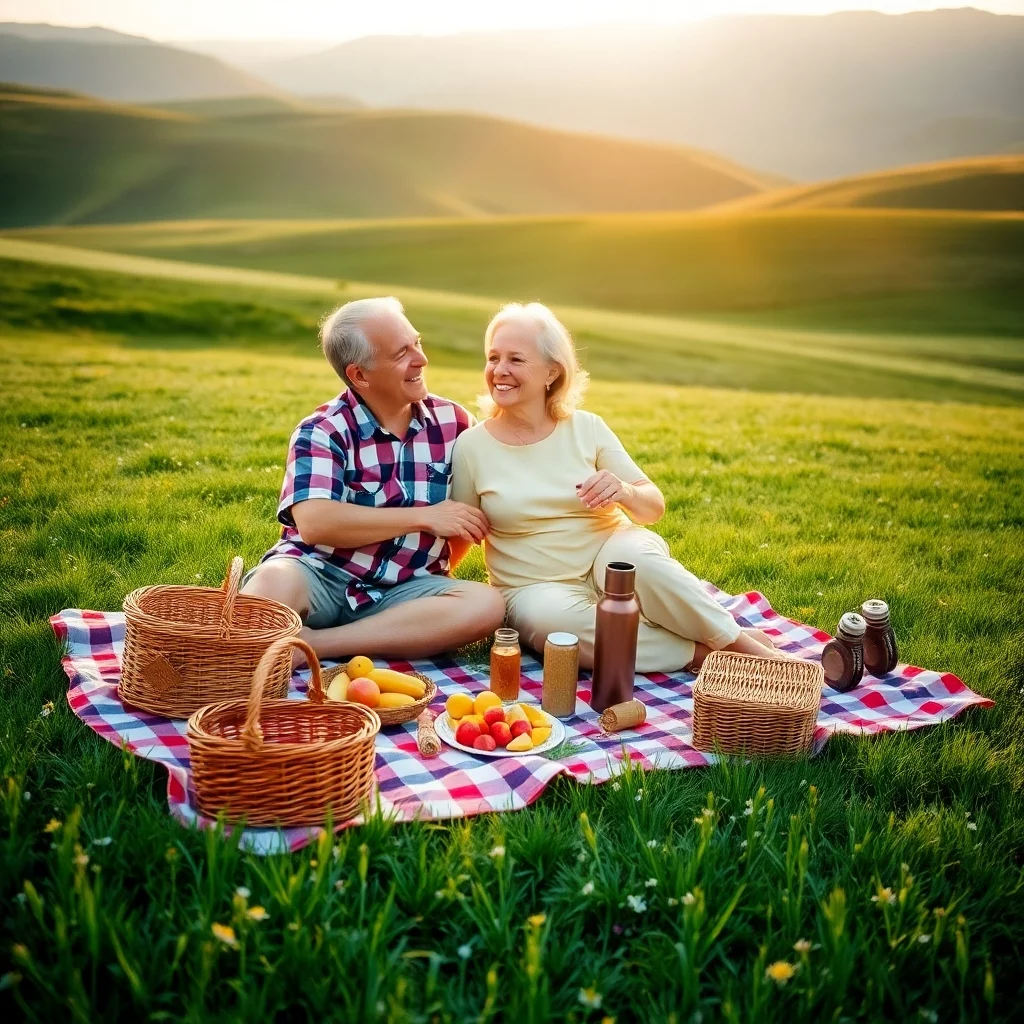 Gemütliches Picknick im Grünen