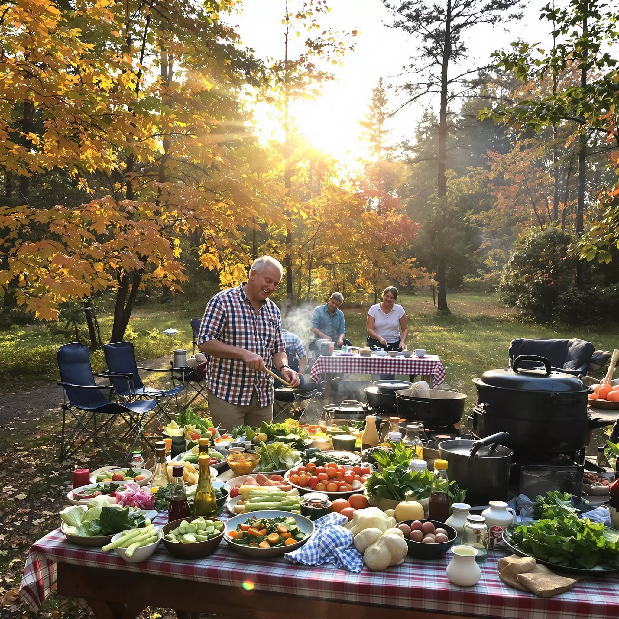 Kochen unter freiem Himmel: Genussvolle Camping-Rezepte für Camper 50+