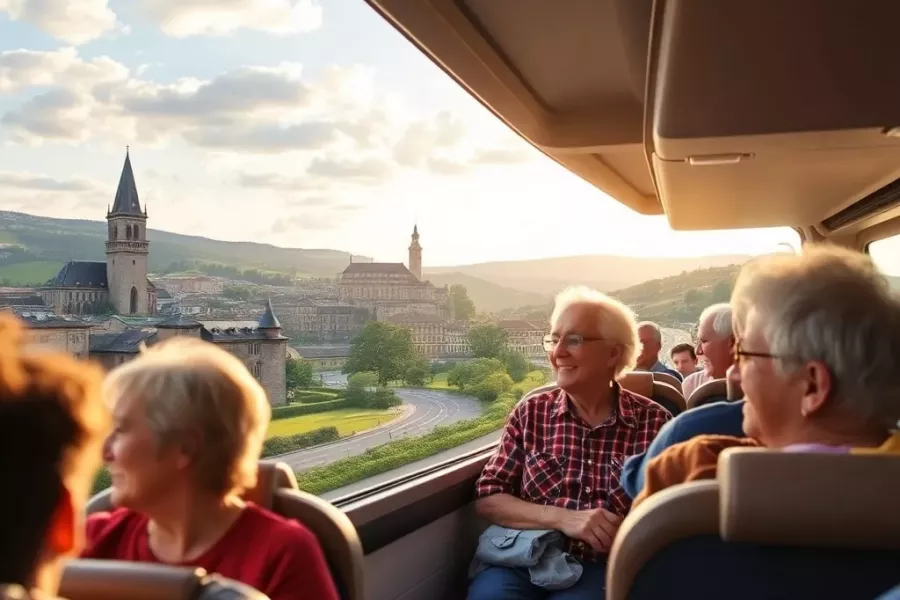 Komfortable Busreisen in Europa für die Generation 50 plus