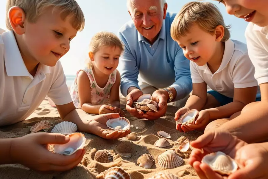 Kreativ mit Enkel_Strand