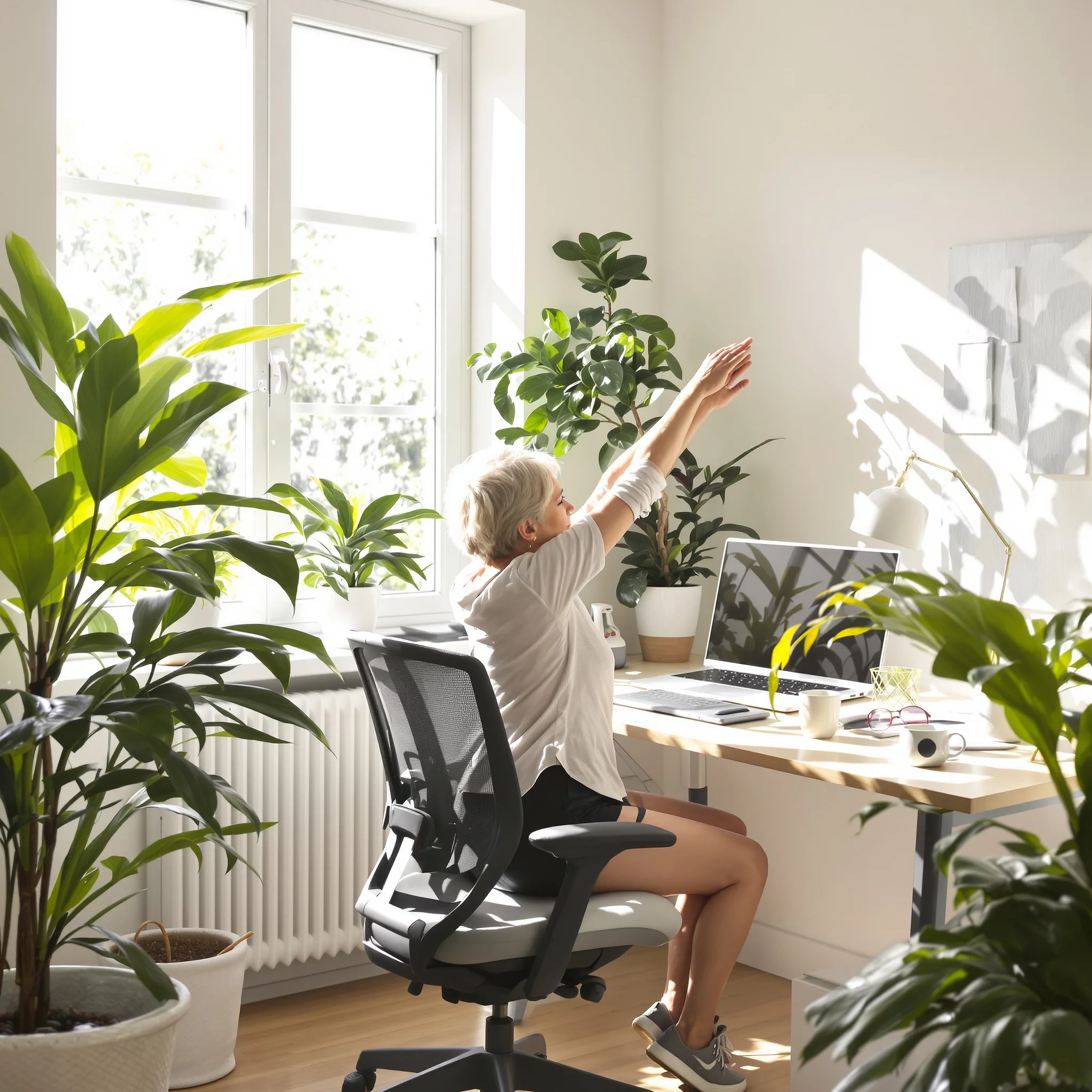 Pausengymnastik für BestAger im Home-Office: Einfach fit bleiben