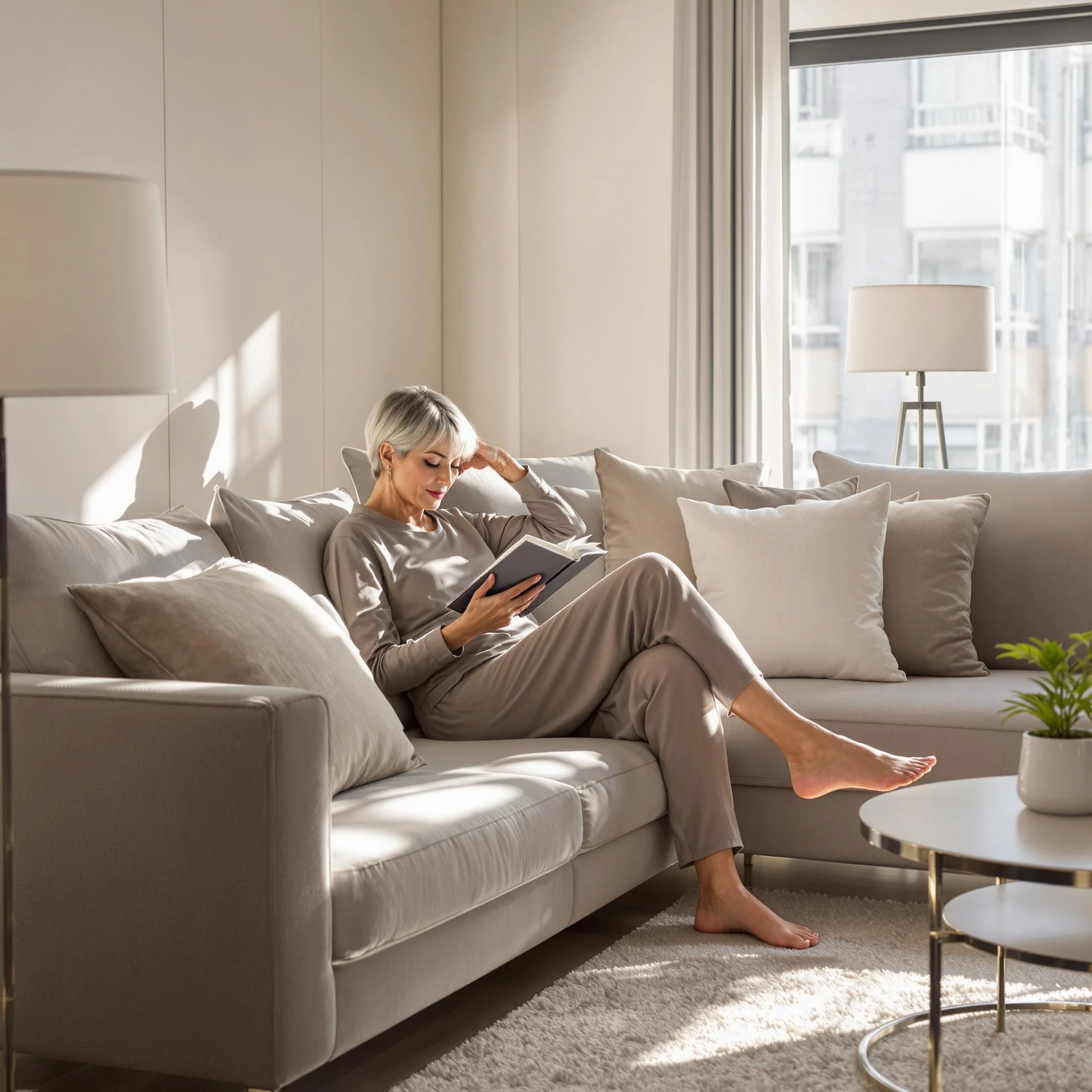 Eleganz im Komfort: Loungewear-Trends für zu Hause ab 50