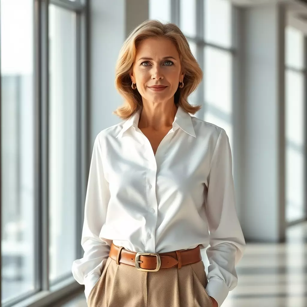 Modische Frau im Büro