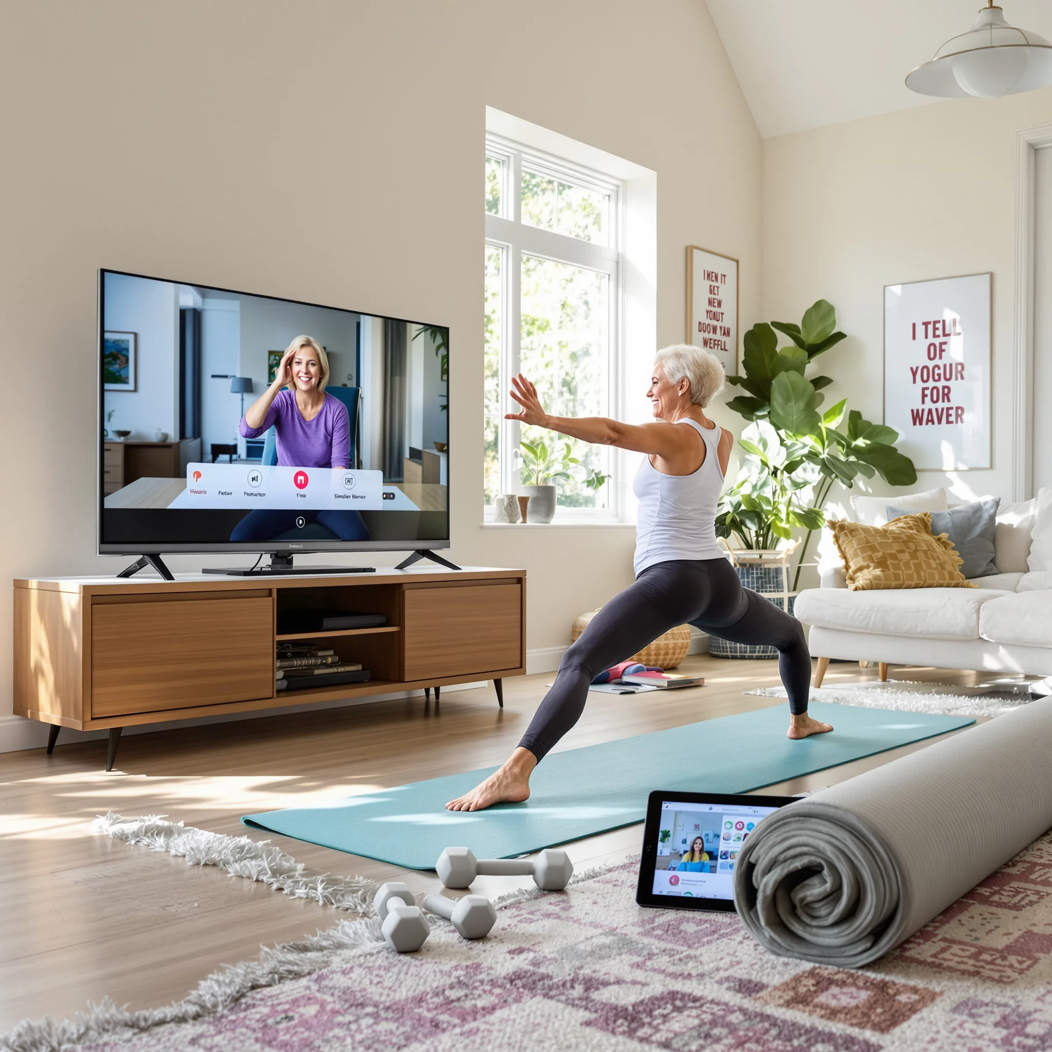 Virtuelle Fitnessstudios für die Generation 50 plus: Sport im digitalen Raum