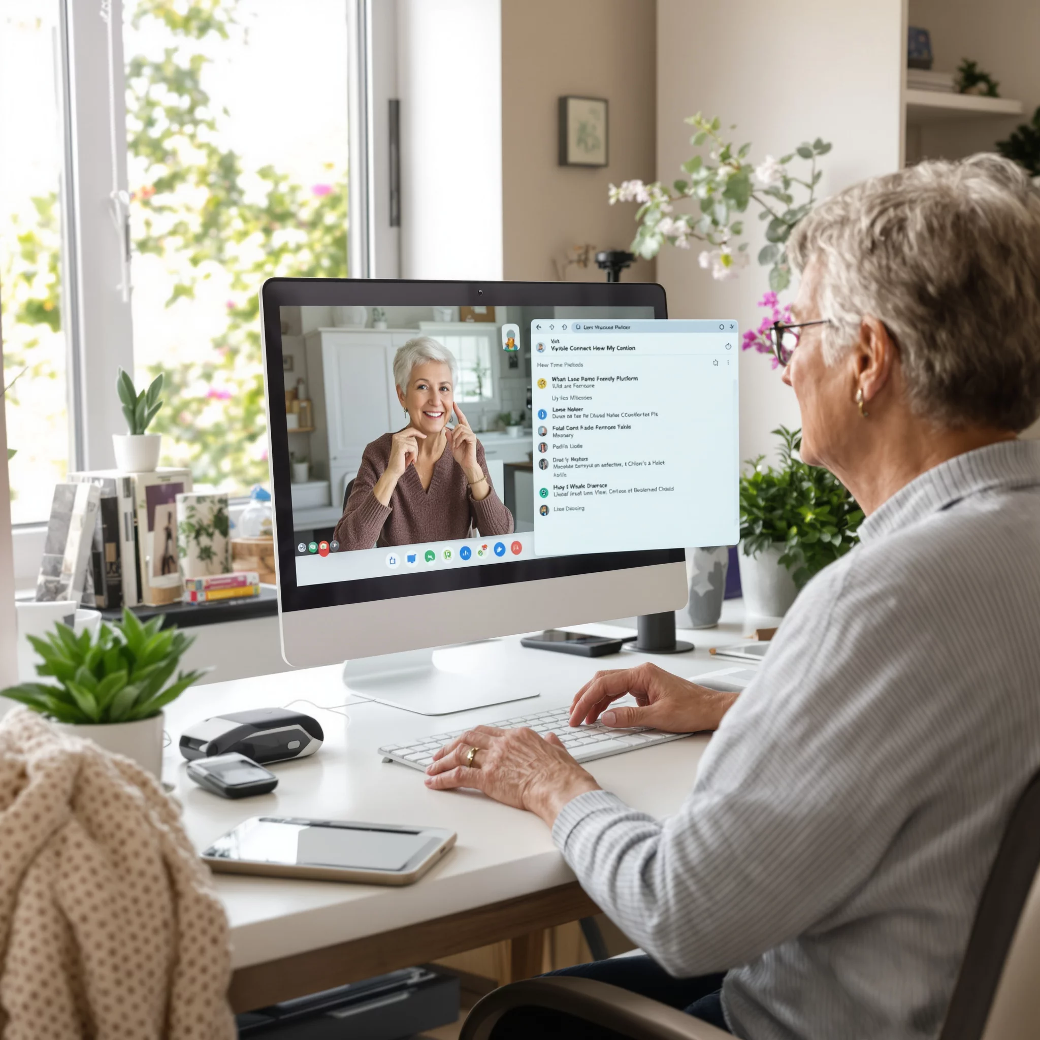 Online-Pflegeplattformen für Senioren: Virtuelle Unterstützung und Austausch