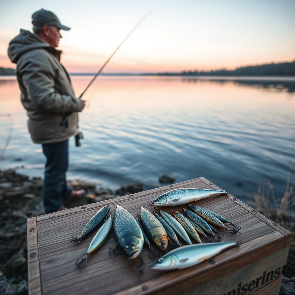 Angeln am Morgen: Köder und große Fische