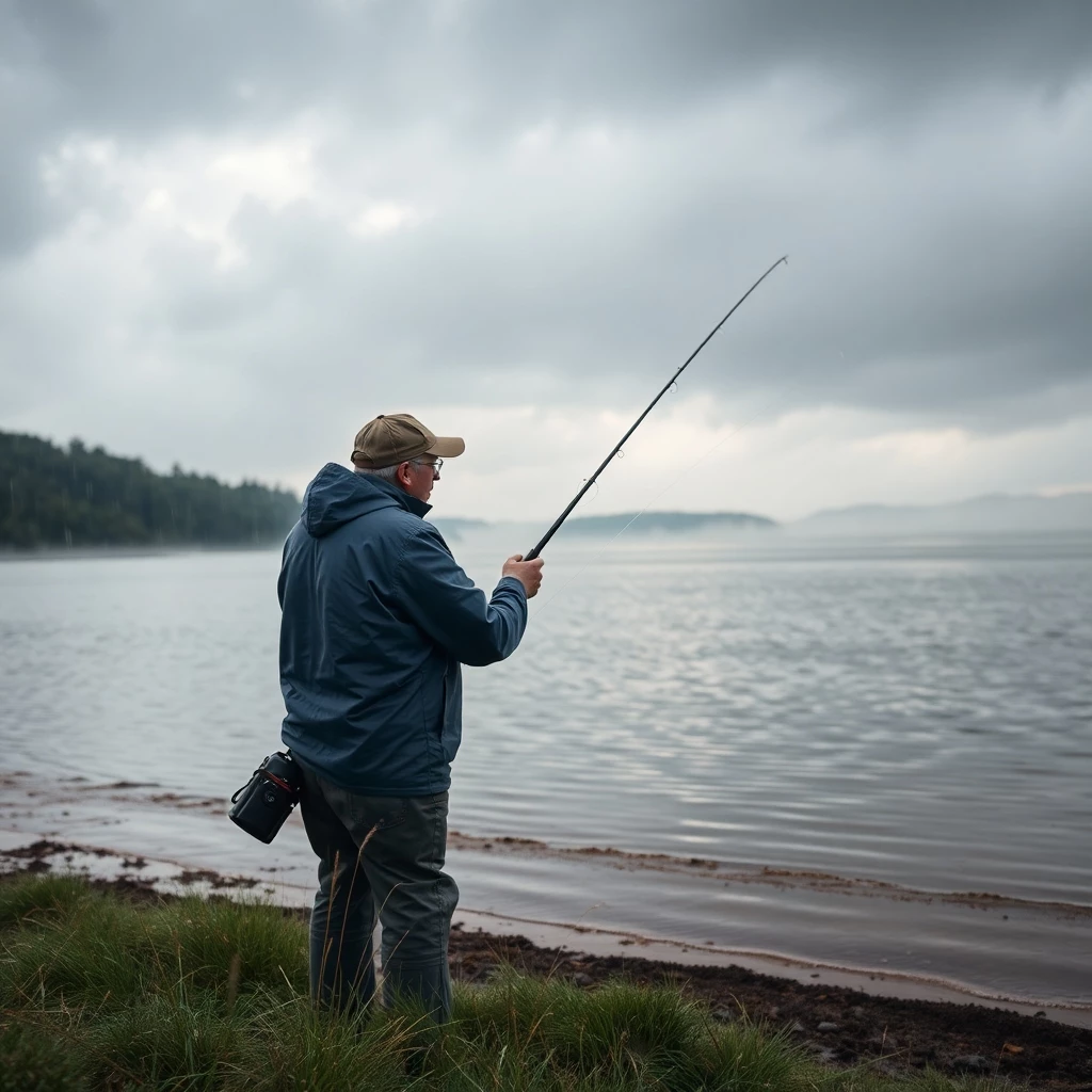 Angeln im Regen: Erfolgreich trotz schlechten Wetters