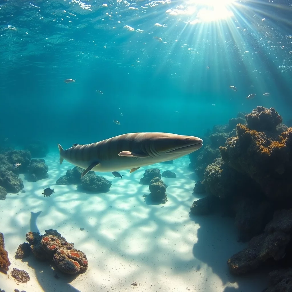 Der größte Aal im Unterwasserparadies