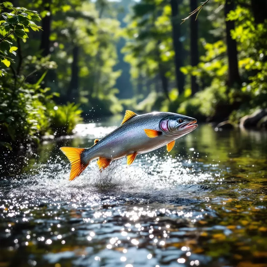 Der Lachs - wieder heimisch in Deutschland