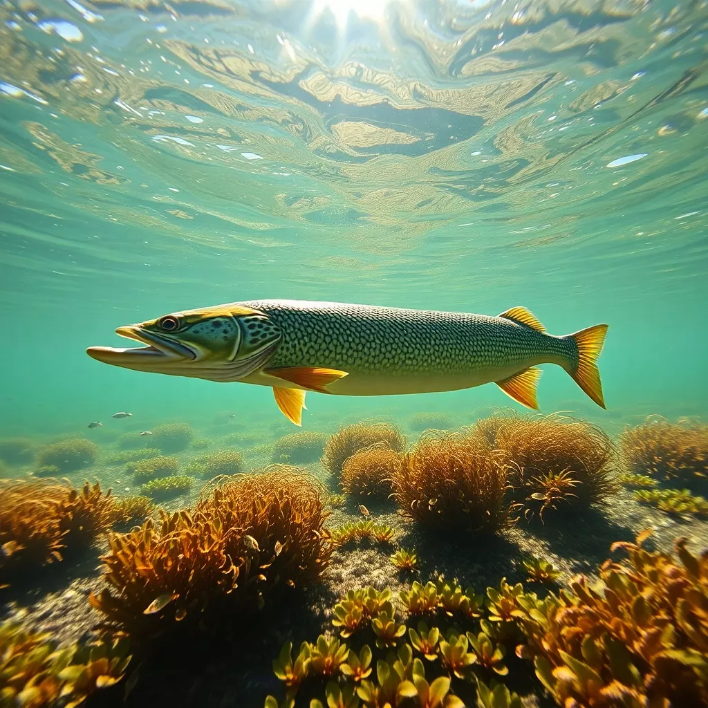 Hecht in realer Umgebung