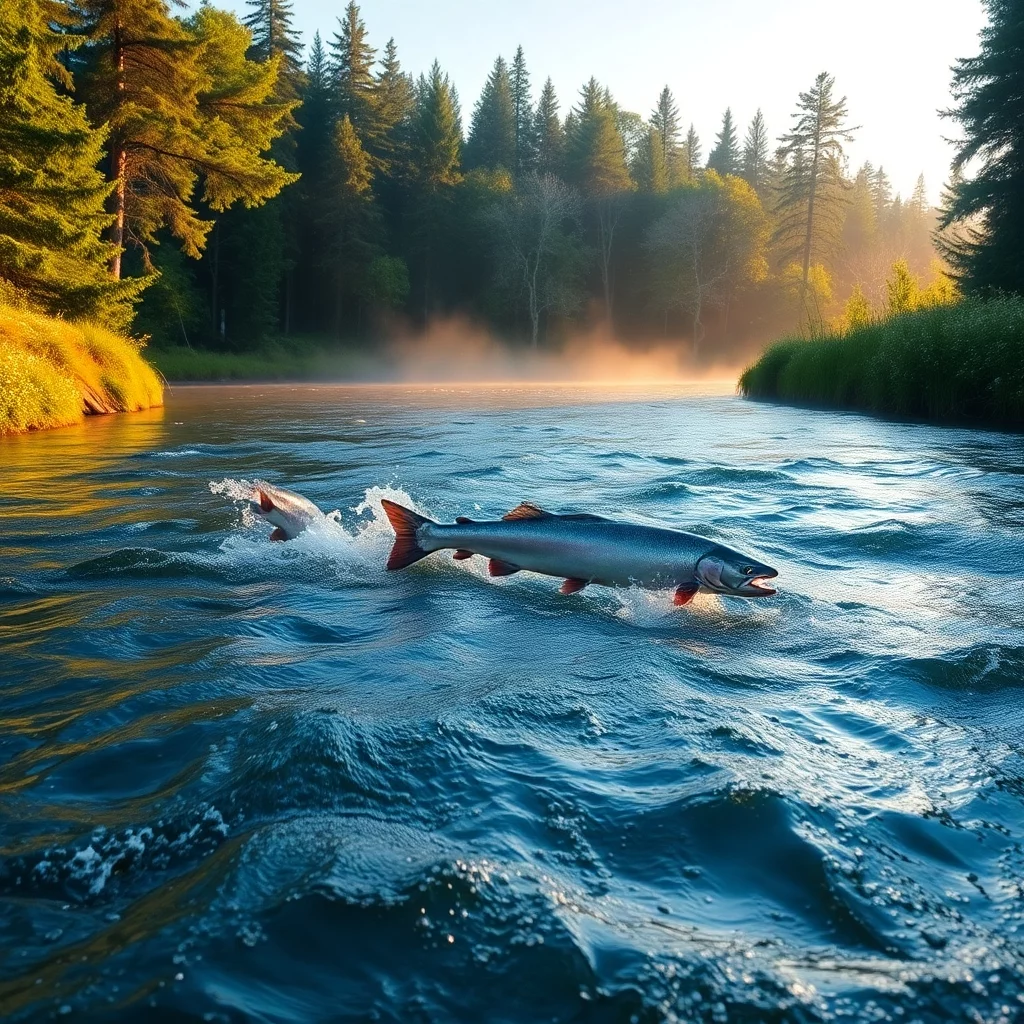 Lachs fluss schweden 