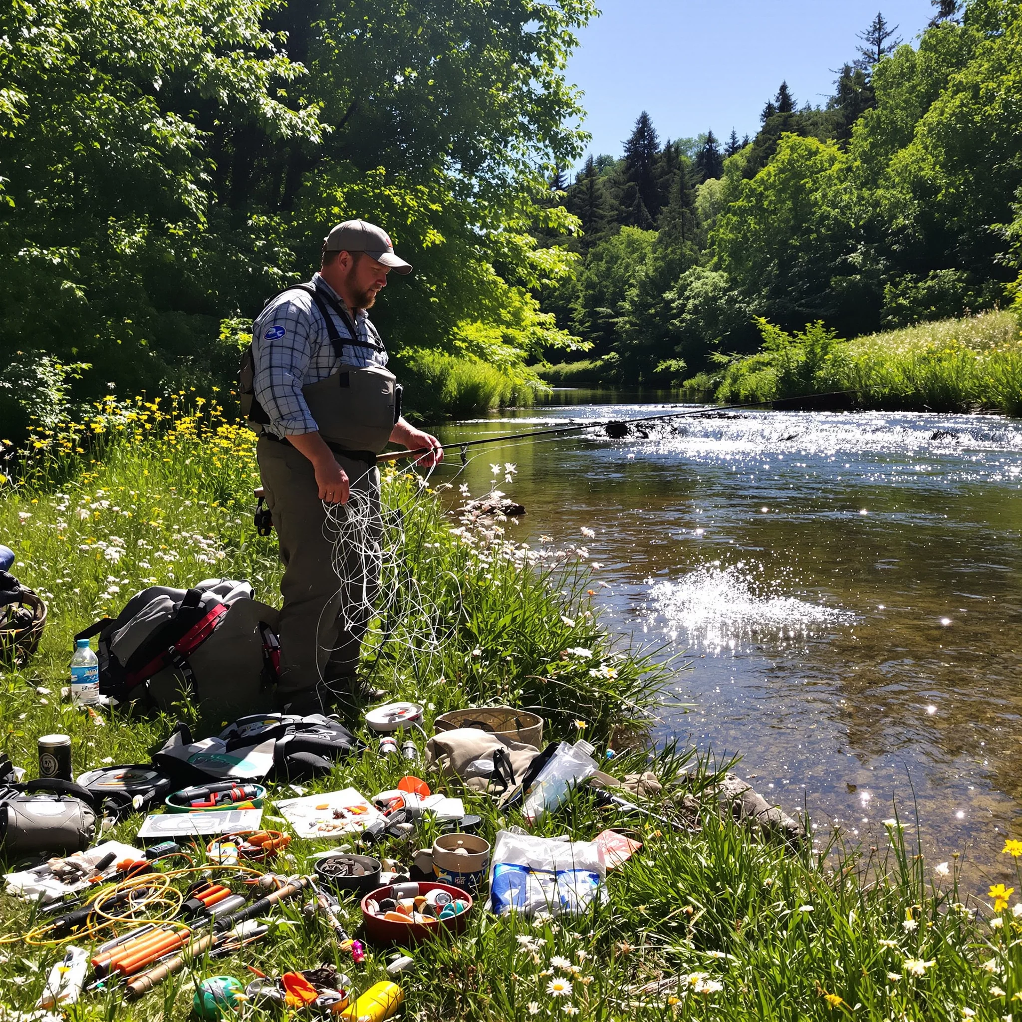 Alles rund um angeln: Fliegenfischen im Bach &ndash; Trockenfliege vs. Nymphe
