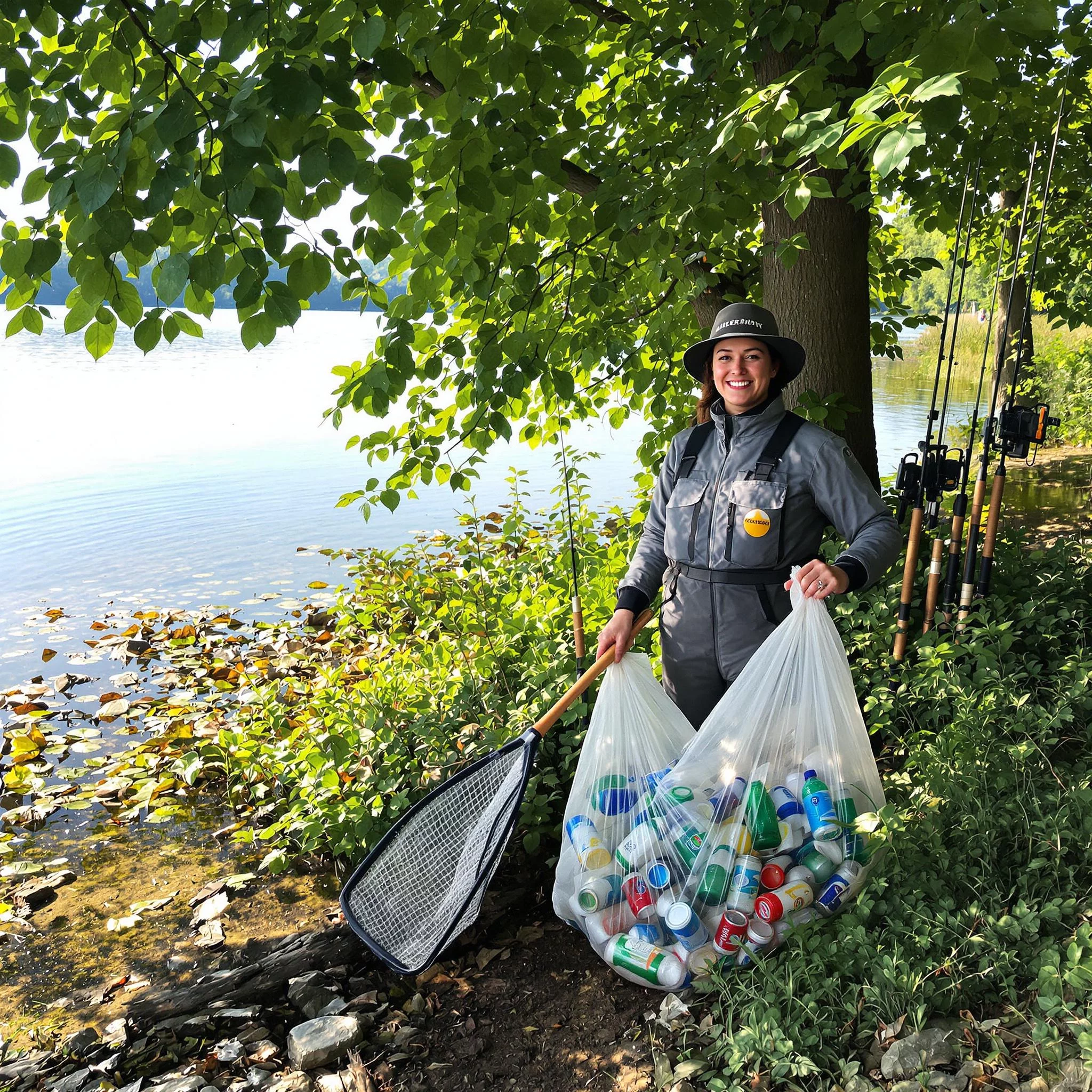 Alles rund um angeln: Was tun bei Müll am Gewässer? So kannst du helfen