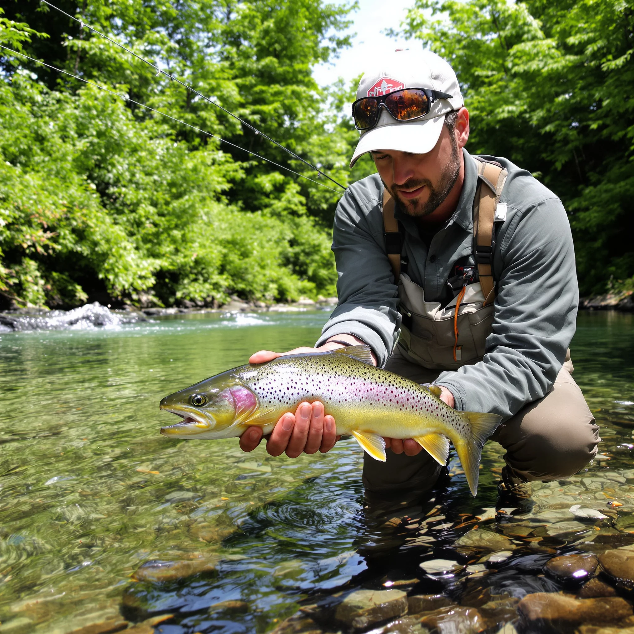 Alles rund um angeln: Fliegenfischen im Bach &ndash; Trockenfliege vs. Nymphe