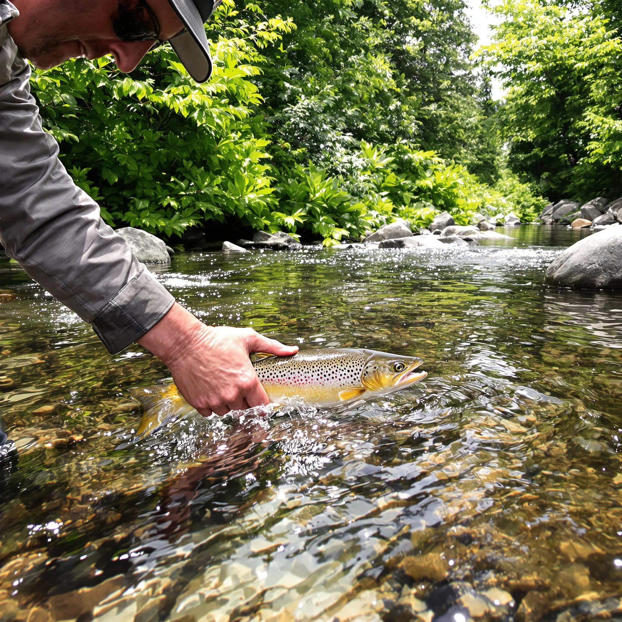 Alles rund um angeln: Forelle aktiv beangeln – Bachforelle, Regenbogenforelle und ihre Unterschiede