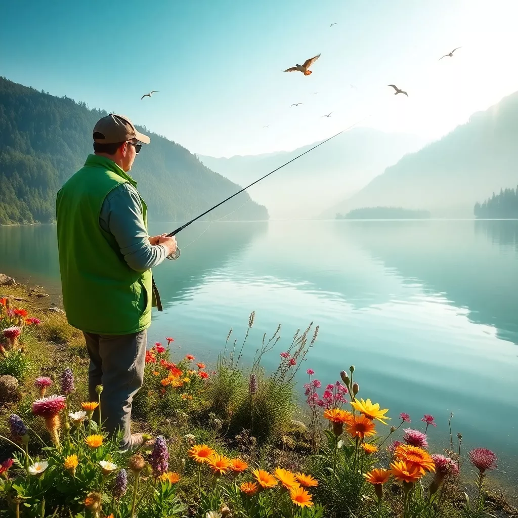Naturgeschützte Angelidylle am See