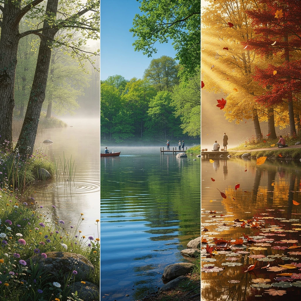 Ein Gewässer, drei Jahreszeiten: Veränderungen bewerten