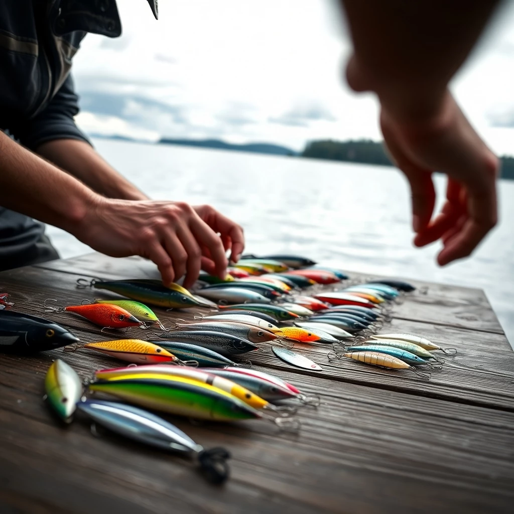 &Uuml;berblick &uuml;ber Angelk&ouml;der am See