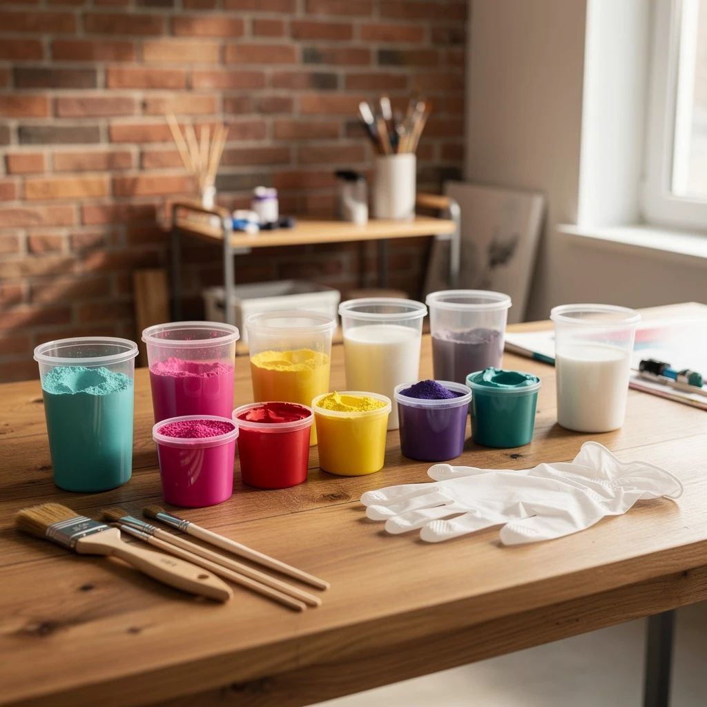 Form & Farbe: DIY mit Jesmonite-Schalen, Acryl-Gießen & Farbpigmenten