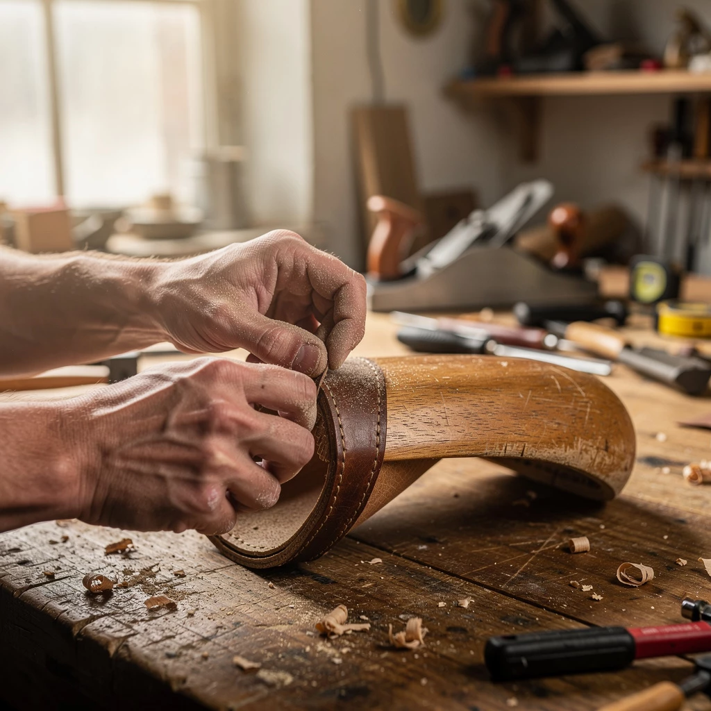 Hart trifft weich: DIY mit Lederriemen, Holzresten & Metallwinkeln