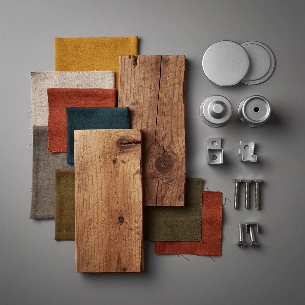 Materialmix-Upcycling: Holz, Metall & Stoff kreativ verschmelzen