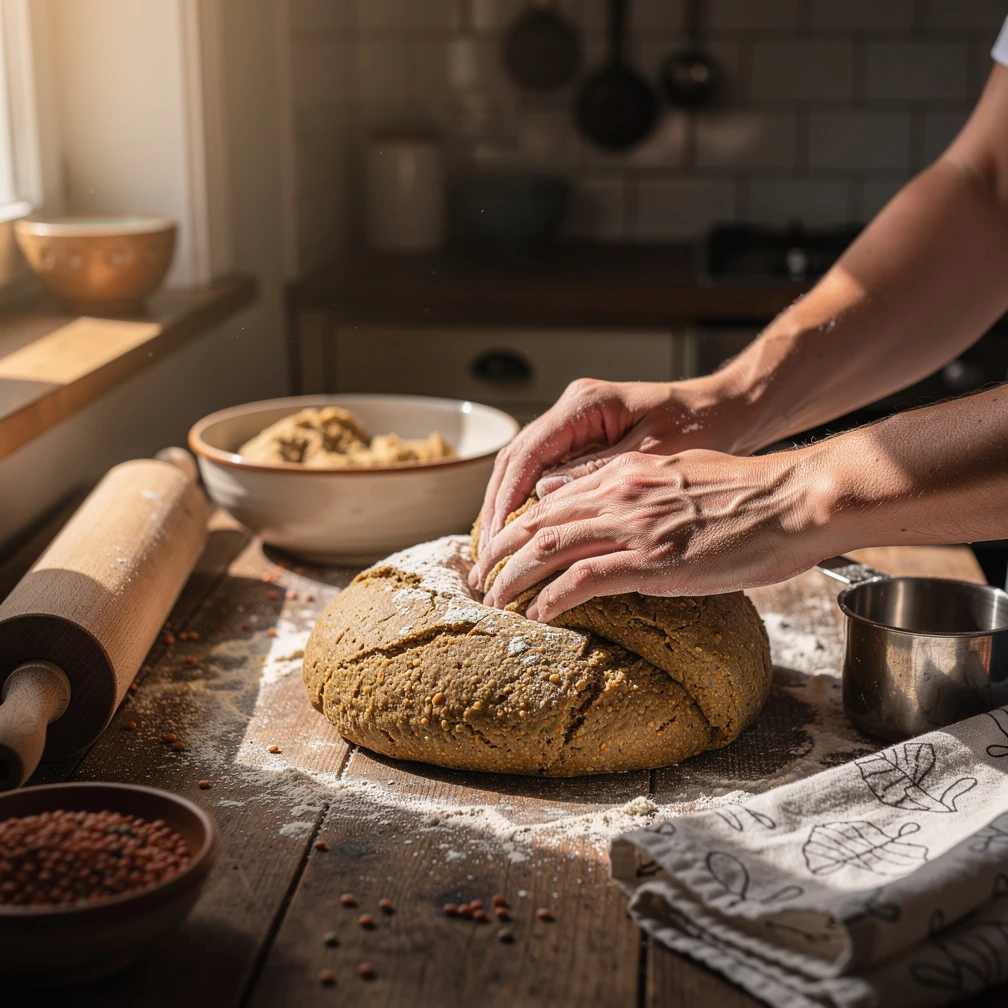 Glutenfreies Brot aus roten Linsen: Proteinreiches DIY-Linsenbrot nachhaltig selber machen