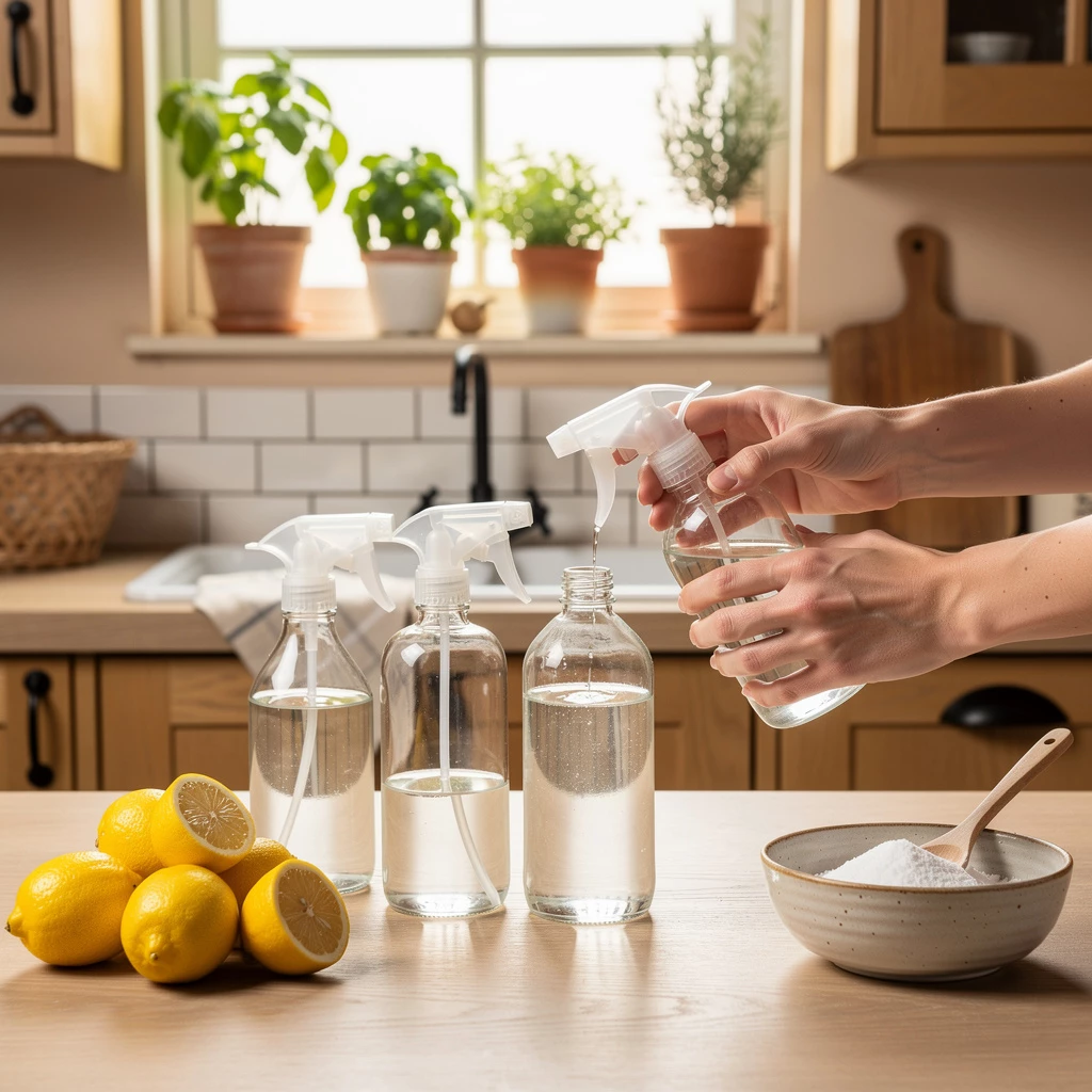 DIY-Putzmittel: Essig, Soda & Zitrone als natürliche Reiniger im Alltag