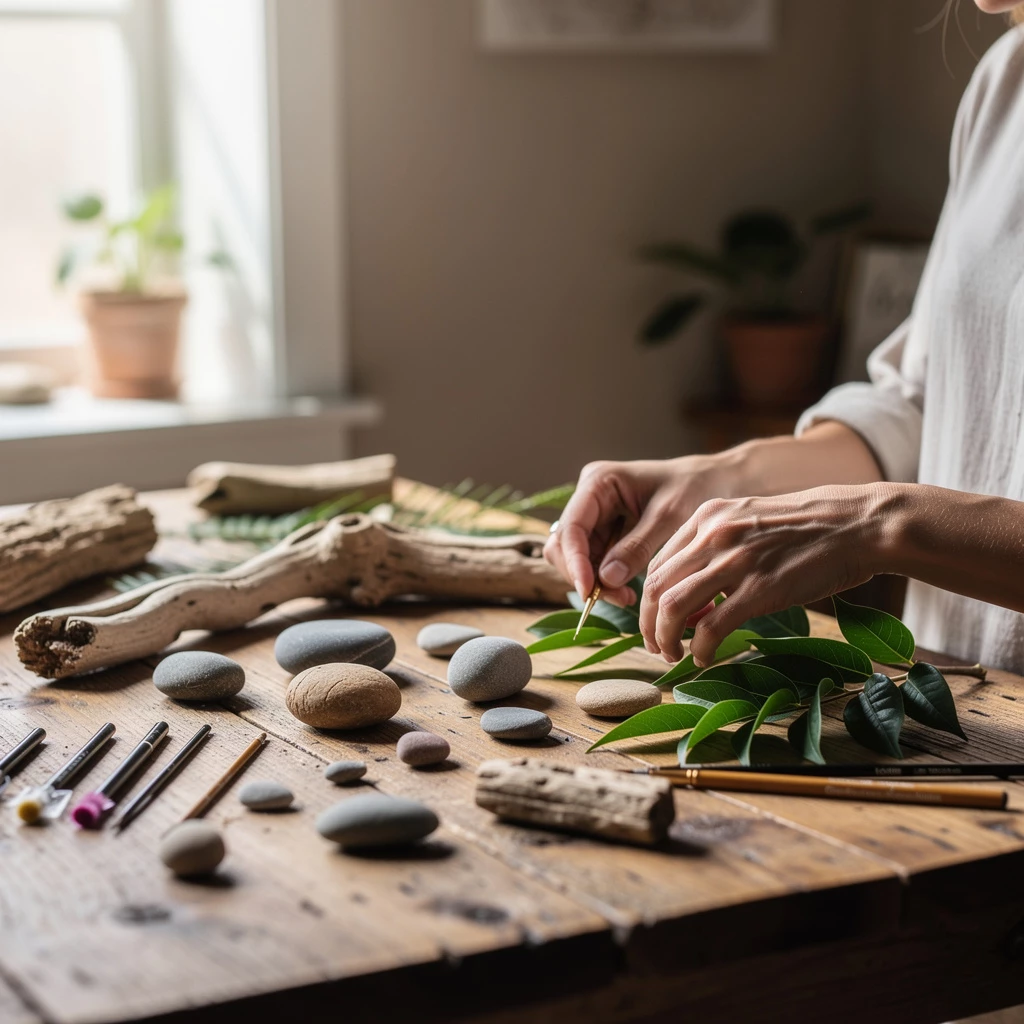 Kreativ aus Natur & Fundstücken – Bastelideen mit Steinen, Blättern & Treibholz
