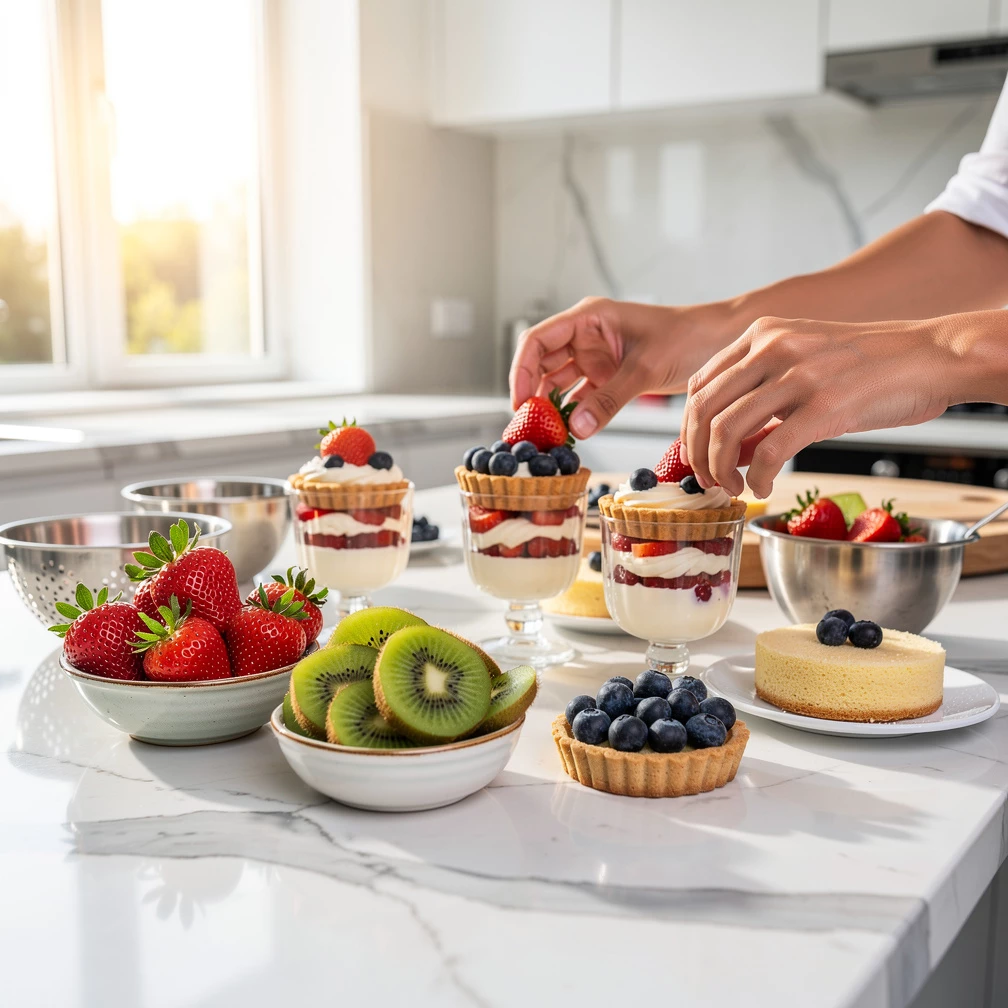 Do it yourself: Einfacher Rhabarberkuchen mit Streusel aus der Springform