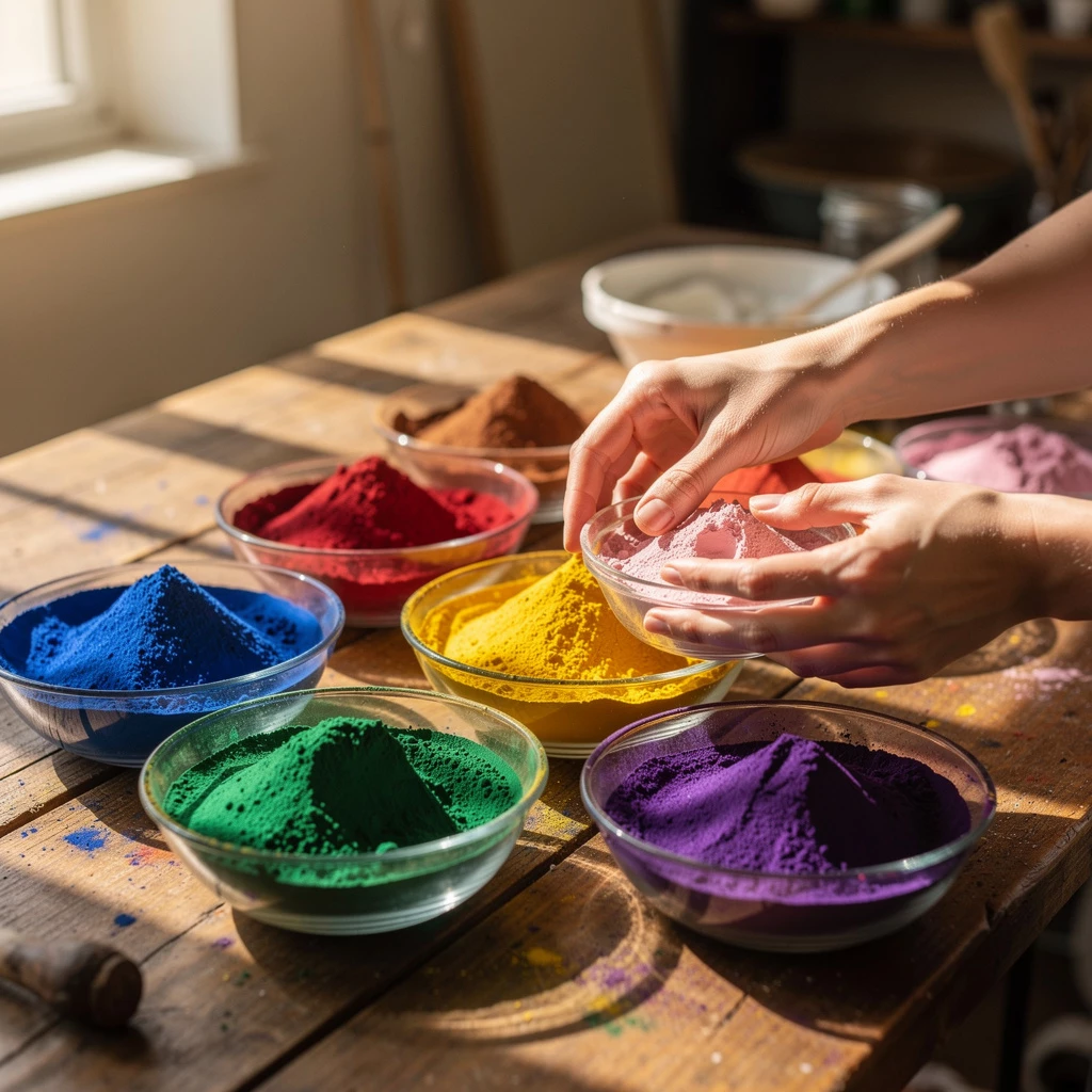 Form & Farbe: DIY mit Jesmonite-Schalen, Acryl-Gießen & Farbpigmenten