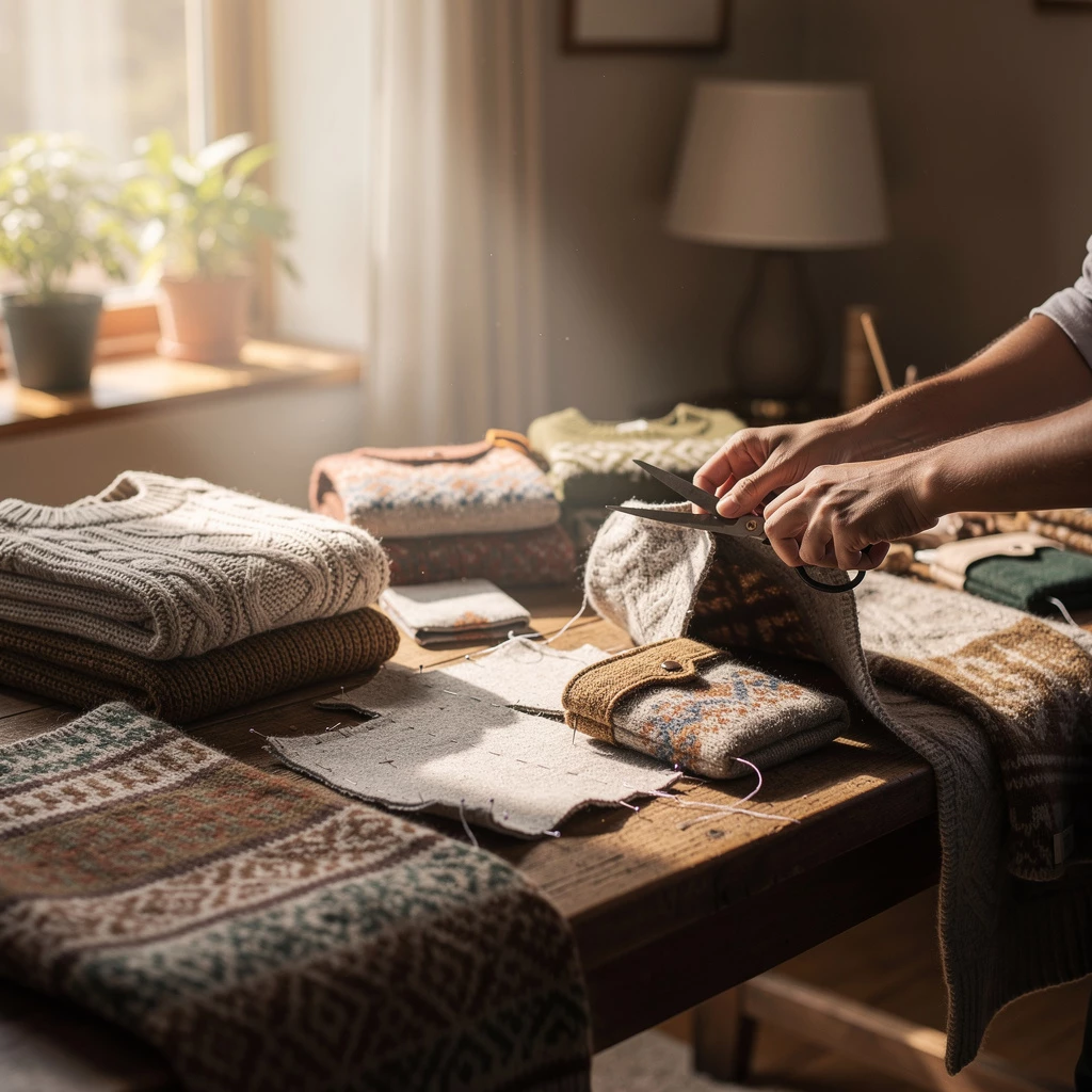 Textil neu gedacht – DIY mit alten Decken, Pullovern & Vorhängen