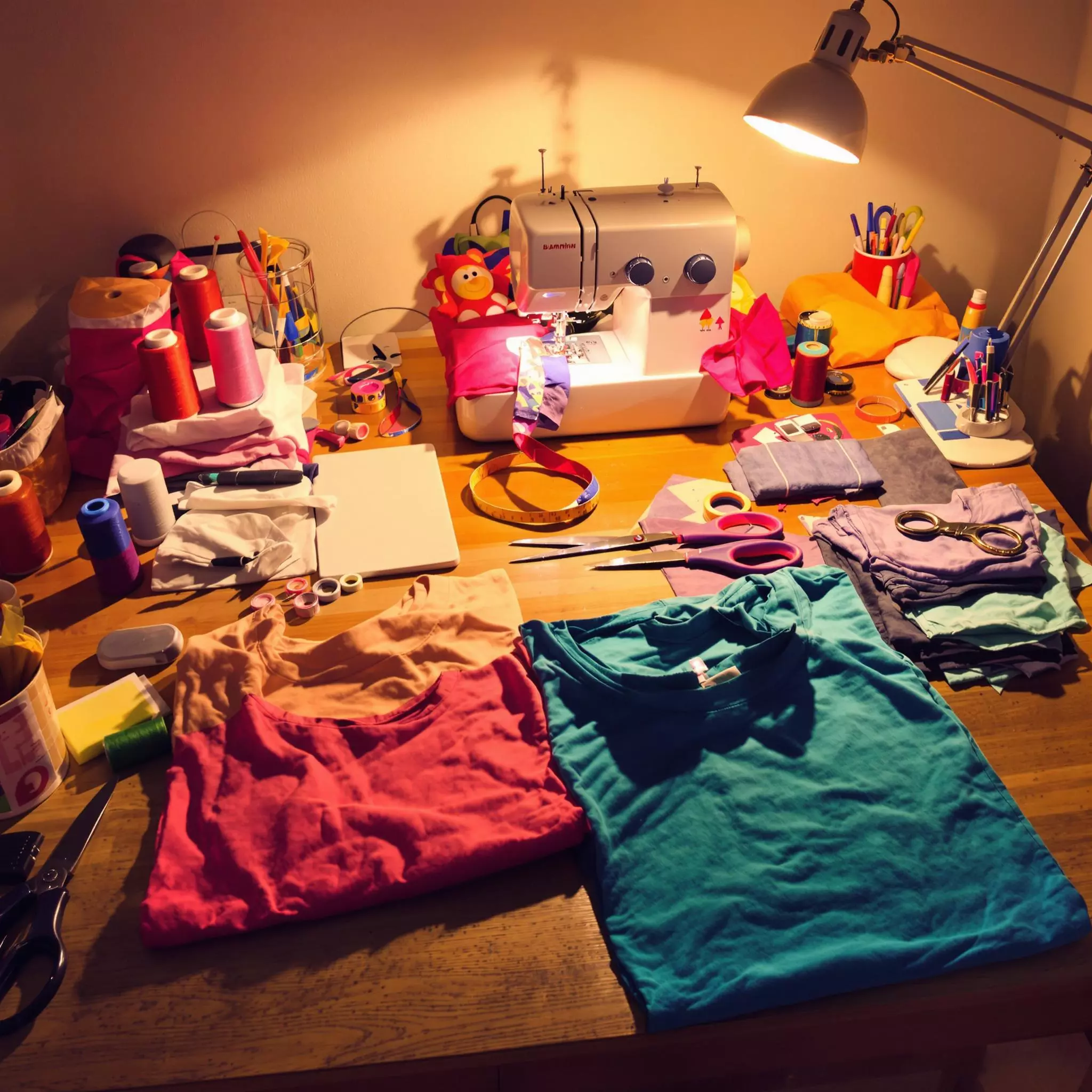 Upcycling alter T-Shirts zu Einkaufstaschen