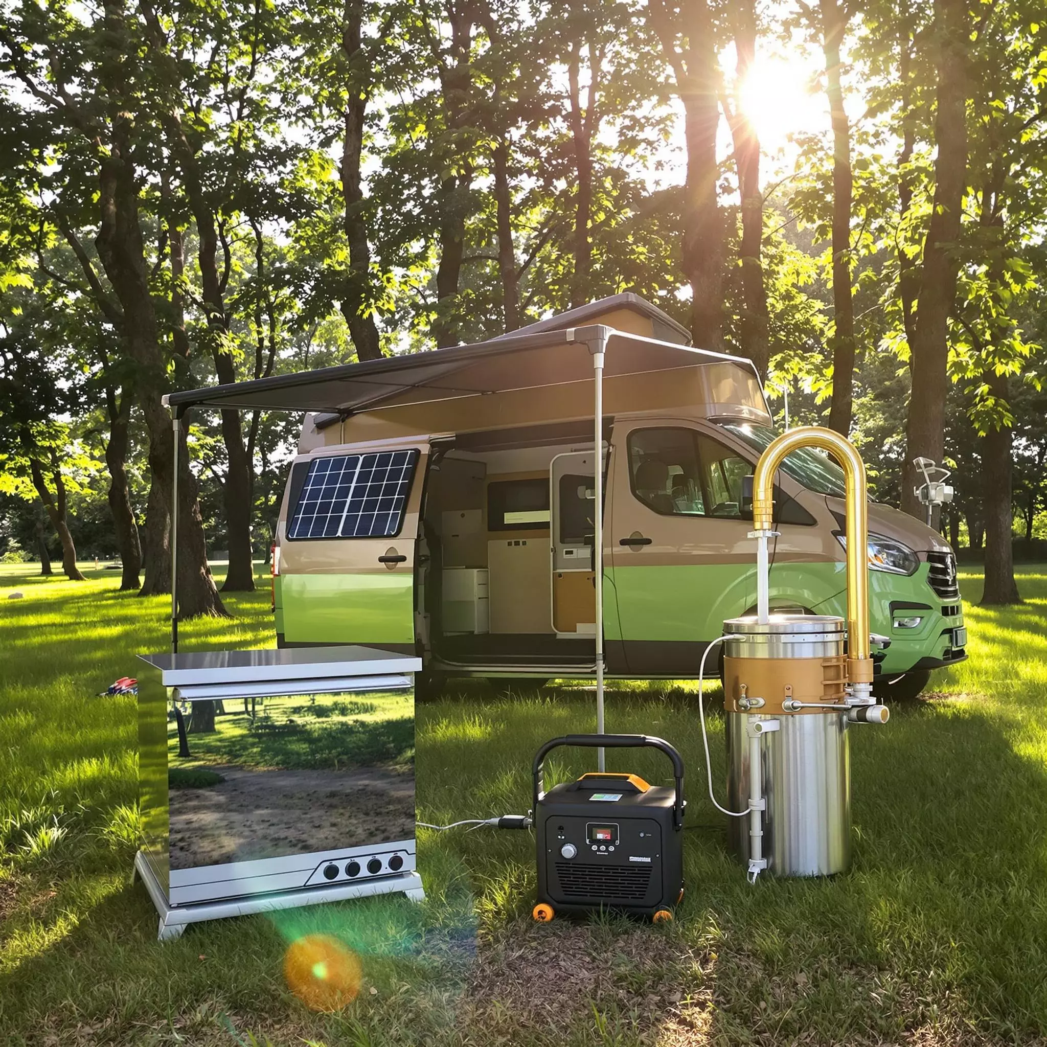 Solarbetriebene Zubehörteile für das Wohnmobil