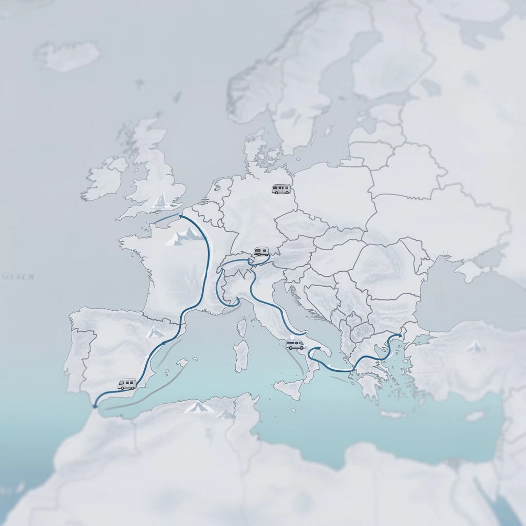Winterflucht auf Rädern: Wohin Wohnmobilisten wirklich reisen