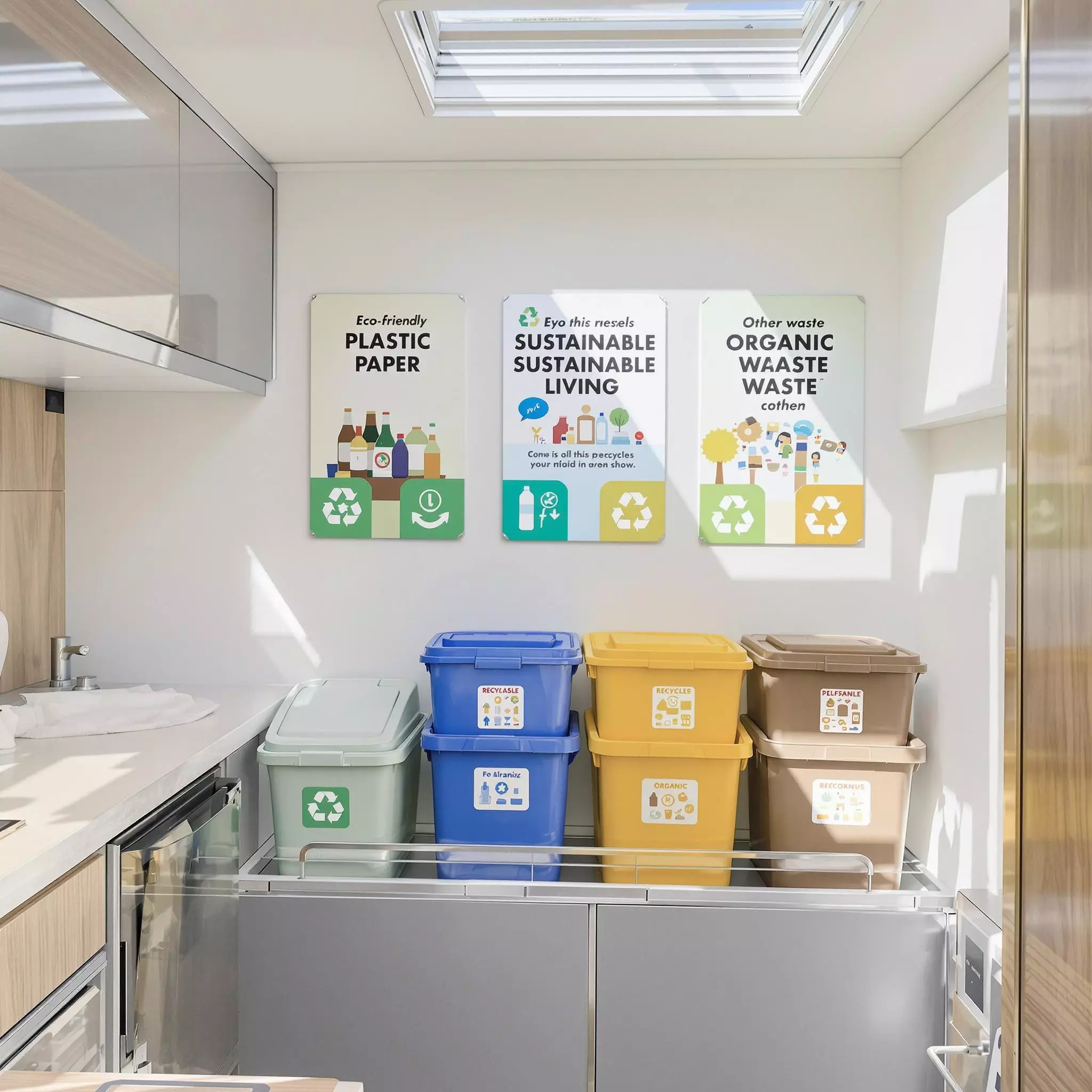 Recycling und Abfallmanagement während des Wohnmobil Trips