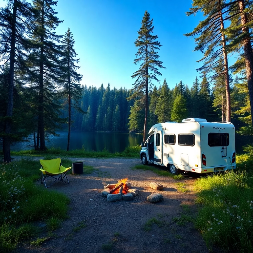 Wohnmobil-Reiseabenteuer in der Wildnis Finnlands