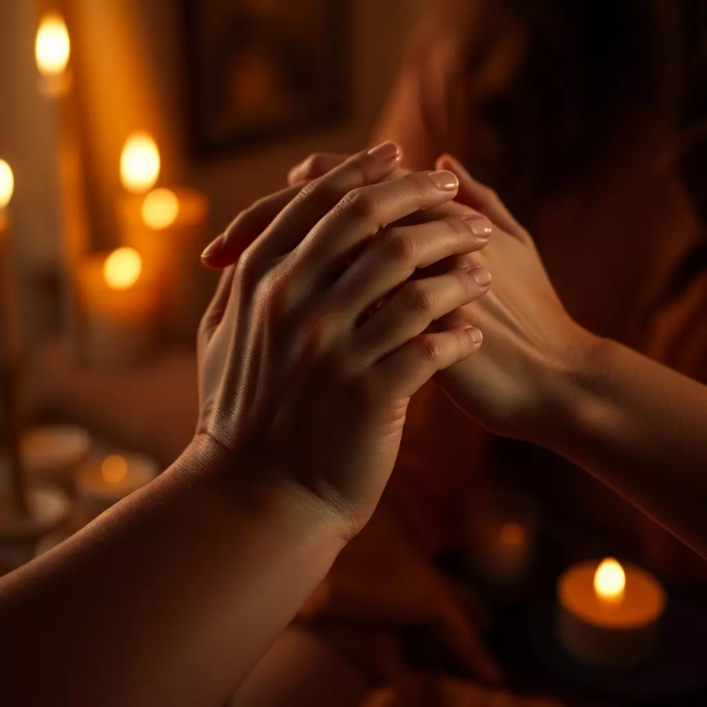 Zärtliche Berührung