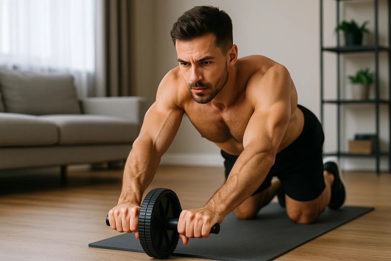 Ab-Wheel Rollouts – das perfekte Bauchmuskel-Training für Männer