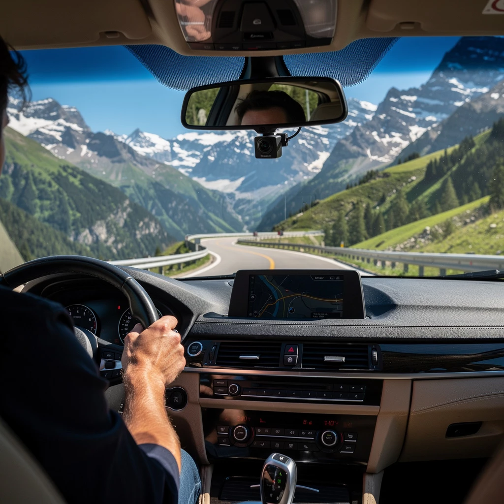 Unauffällig montiert, im Hintergrund aktiv: Moderne Dashcams dokumentieren das Verkehrsgeschehen diskret und automatisch.