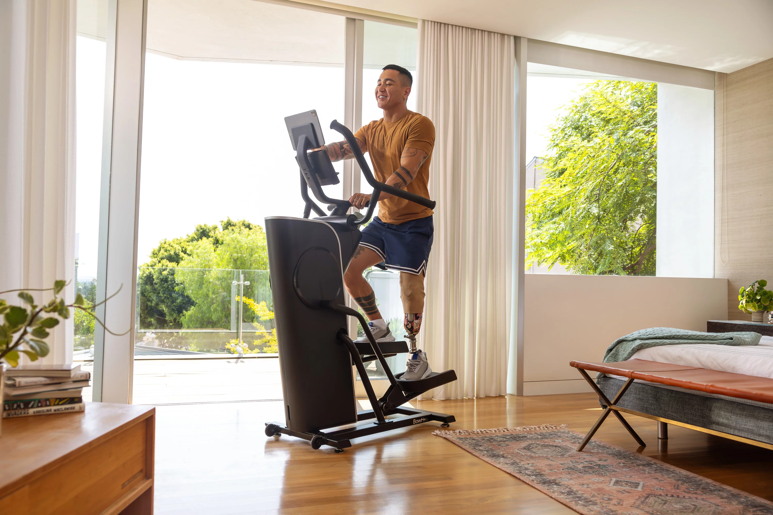 Wir haben die notwendige Fläche mal auf 2 bis 3 qm geschätzt (C) Bowflex