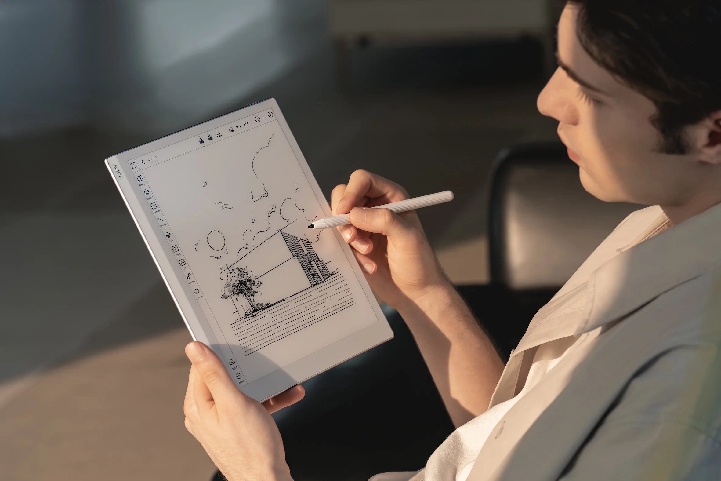 Durch das offene Android-System kannst du Apps - wie OneNote, Evernote, Dropbox oder Libby - direkt nutzen. (C) Boox