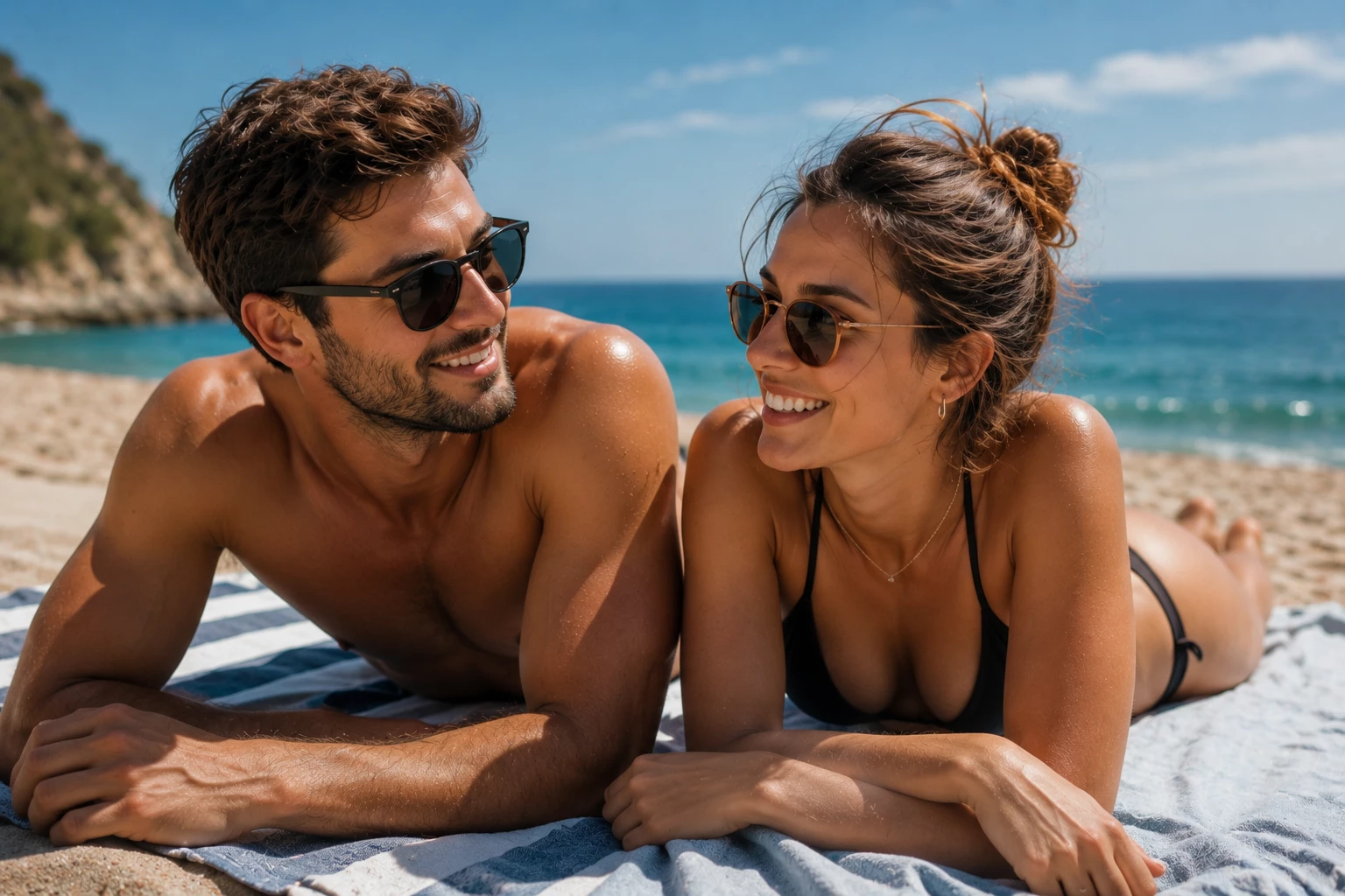 Entscheidend ist nicht nur das Produkt, sondern auch die Menge: Sonnencreme sollte großzügig und regelmäßig aufgetragen werden (KI-generiert)