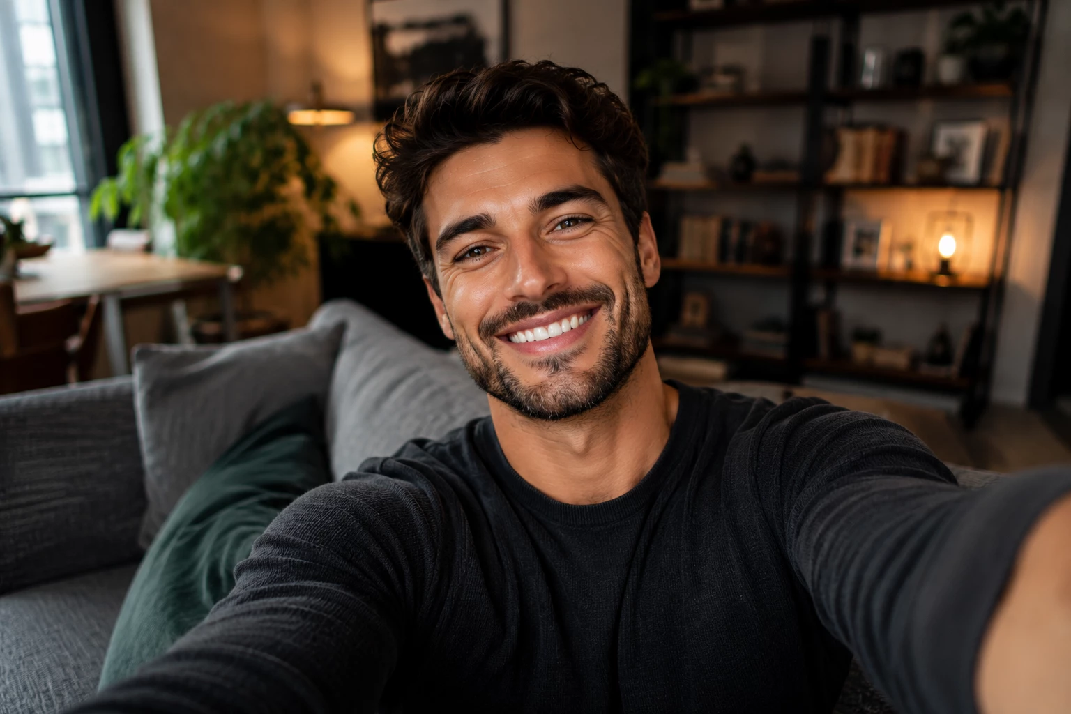 Ein sympathisches, aktuelles Profilfoto gehört zu den wichtigsten Erfolgsfaktoren beim Online-Dating. (KI-generiert)