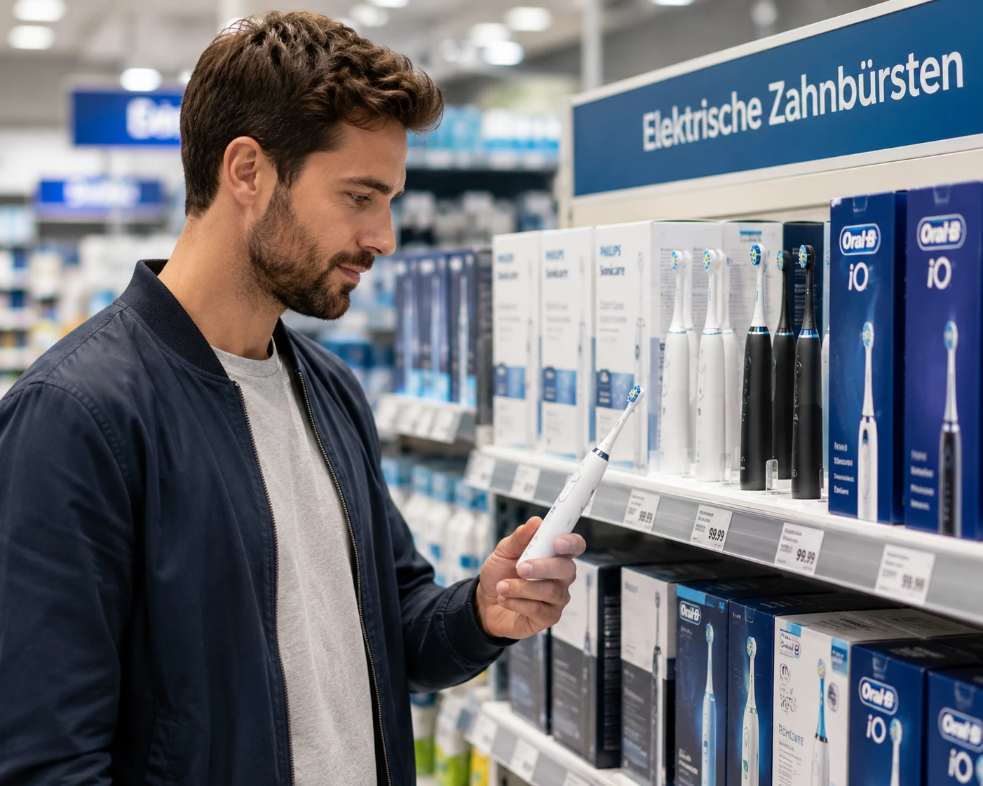 Vor dem Kauf lohnt sich der Vergleich verschiedener Modelle – Unterschiede gibt es unter anderem bei Technik, Akku und Reinigungsgefühl. (KI-generiert)