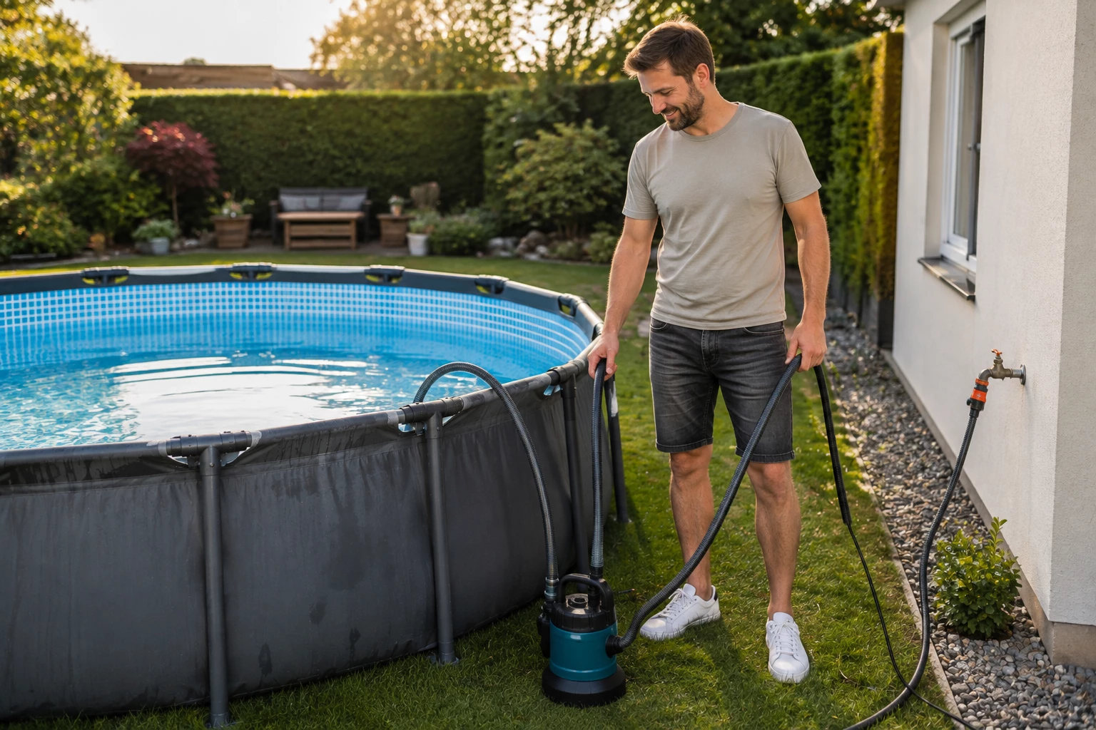 Poolwasser richtig entsorgen: Bis zu 50.000 Euro Bu&szlig;geld
