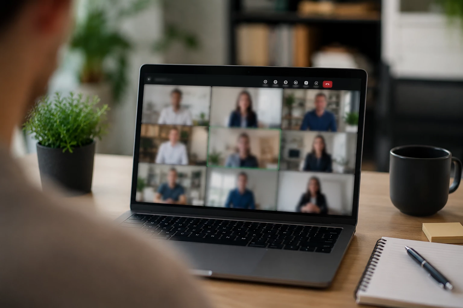 Virtuelle Meetings gehören längst zum Arbeitsalltag – doch genau dort entstehen manchmal die verrücktesten Internet-Storys. (KI-generiert)