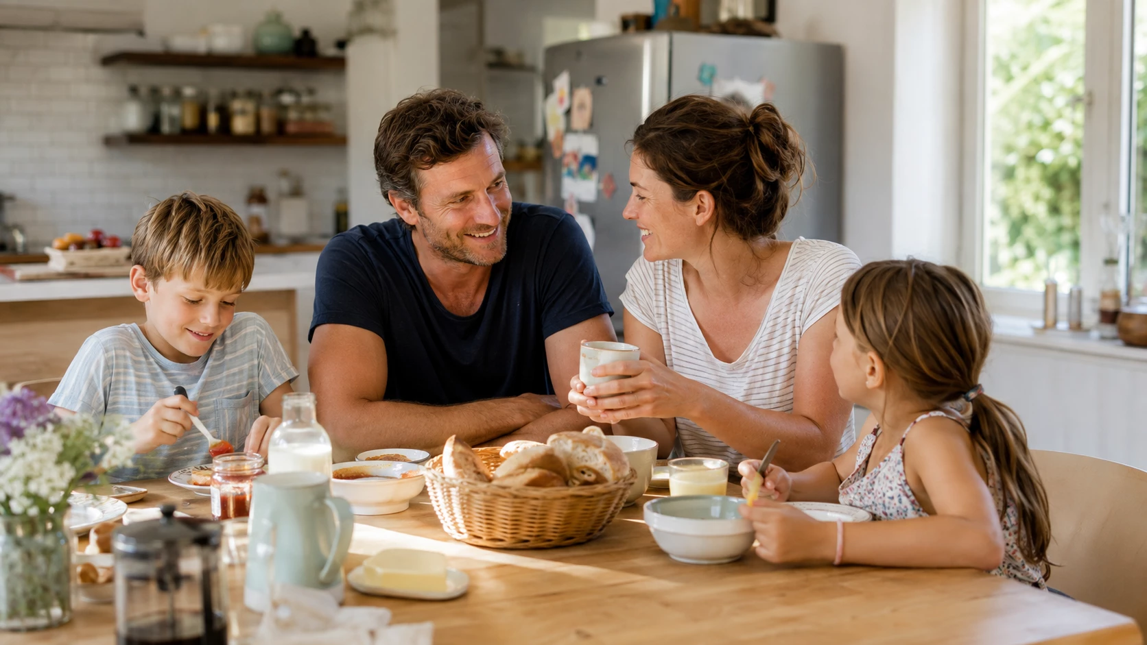 Manchmal geht der gemeinsame Kaffee, manchmal aber auch eher einzeln. (Bild KI generiert)