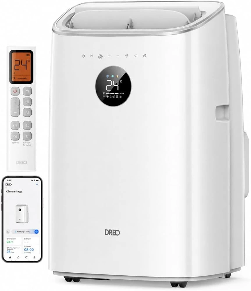 Die Dreo AC318S bietet starke Kühlleistung, moderne Smart-Home-Funktionen und lässt sich bequem per App oder Sprachsteuerung bedienen. (© Dreo)