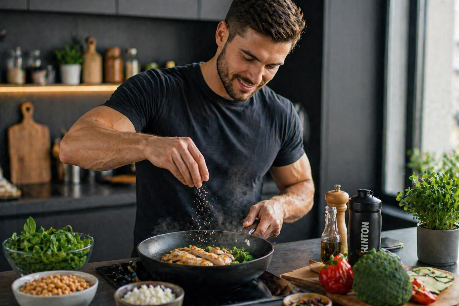ernährung mann kochen proteinreich 2026.webp