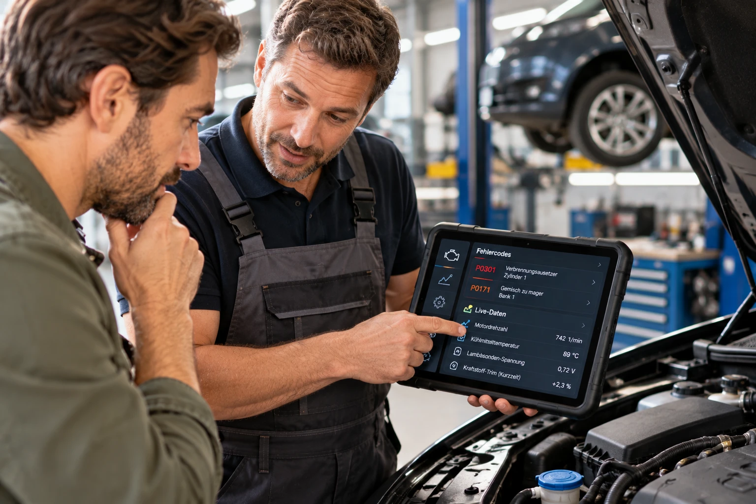 Gut vorbereitet in die Werkstatt: Wer die Fehlercodes seines Autos kennt, kann gezielter nachfragen und möglicherweise Diagnosekosten sparen.